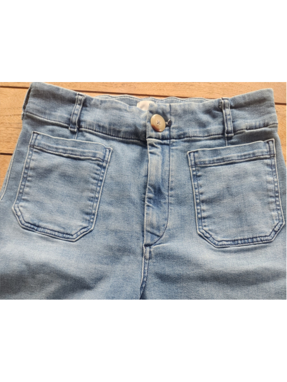 Anthropologie Maeve Colette High-Rise Wide-Leg Full-Length Jeans Size 30 - Picture 4 of 7